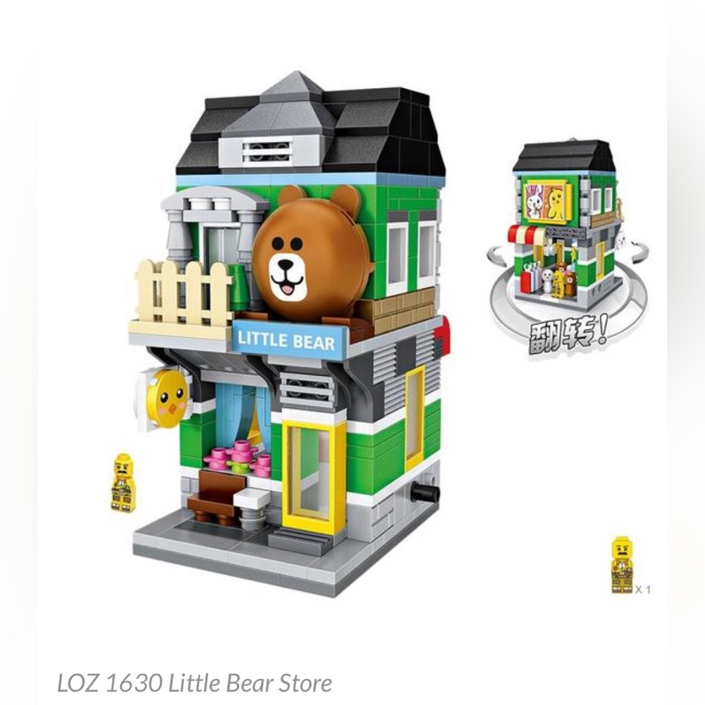 LOZ 1630 🐻 Little Bear Store 431 pcs ages 6+ Street mini